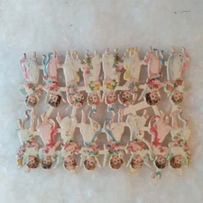 Rare Antique German Angel Scraps Diecut Germany Scrapbook