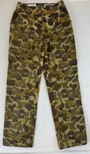 Vtg. Mount'N Prairie Flyway Camo Waterproof Upland Hunting Pants Sz 32 (30x33)