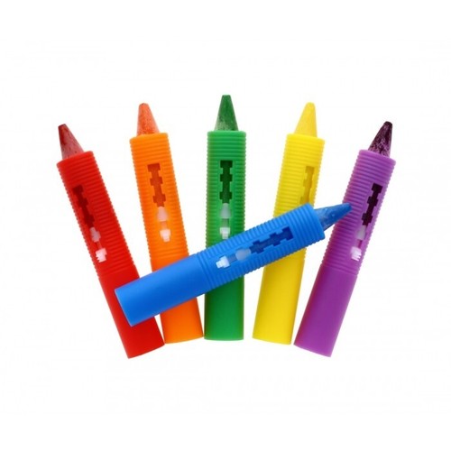 Washable Baby Bath Crayons Pack of 6 for Toddler Child Fun Play Educational Toy - Picture 2 of 8