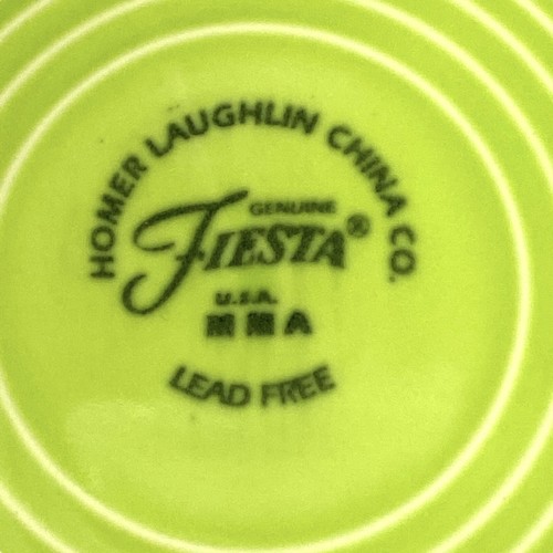 Fiesta Place Setting 5 Pc Chartreuse Post 86 Contemporary Homer Laughlin Retired - Picture 4 of 7