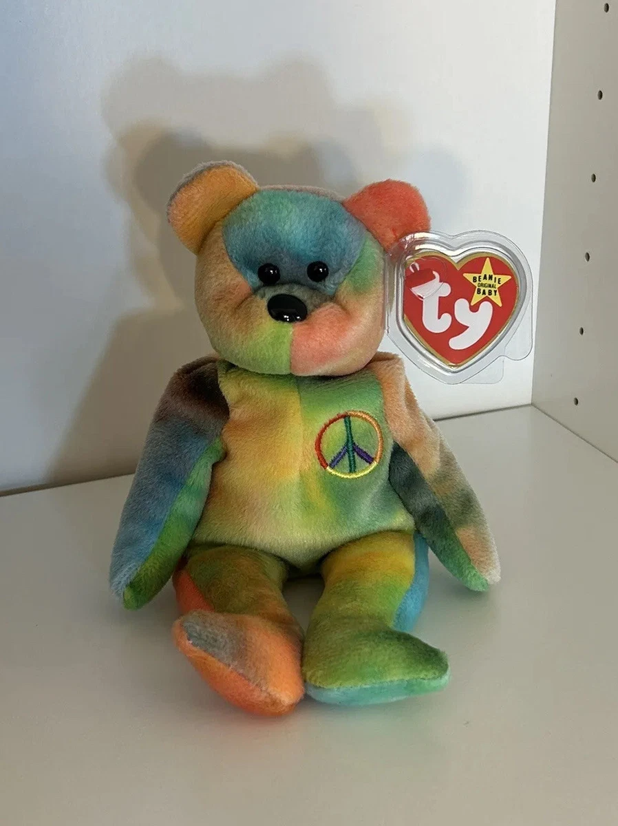 Peace bear beanie baby 2024 value without tag