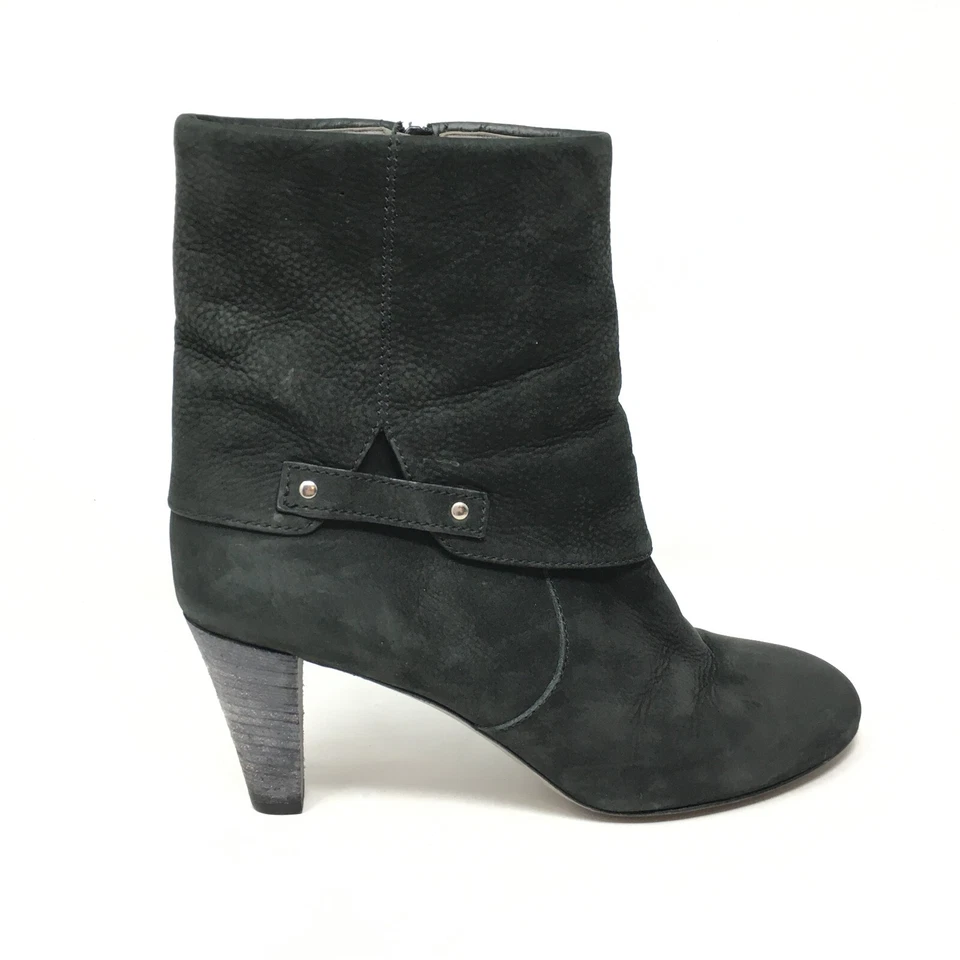 Theory Italia Botines Botines Zapatos Mujer Talla 10 EE. UU. 40 UE Cuero Negro Foto 4 de 4