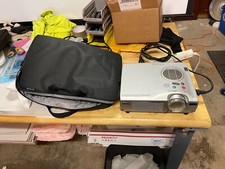 Epson EMP-703 PowerLite 703c Projector, Unknown Lamp Hours w/ case and cords