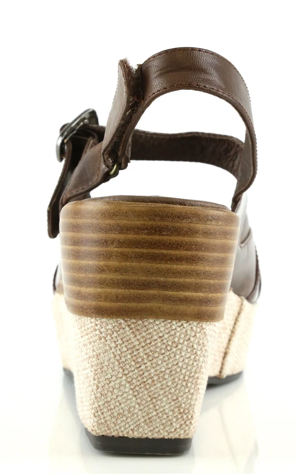 Sandalias de cuña Antelope Z2745* de cuero marrón para mujer talla 40 EU / 9-9,5 EE. UU. Foto 2 de 4
