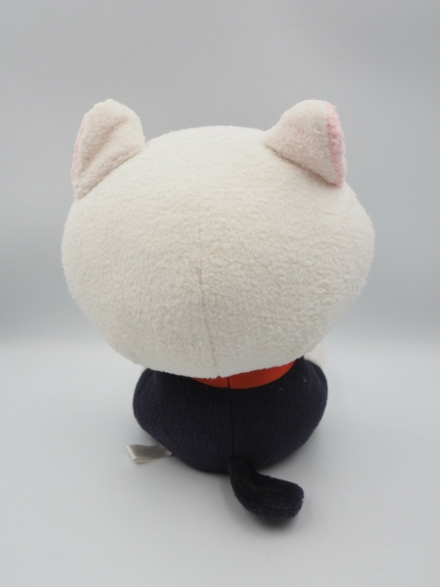 Kutusita Nyanko C0101-A Black Cat White Hood San-x Plush 7