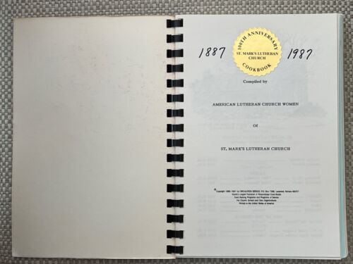 ONE HUNDRED YEARS OF SERVING '87 Cookbook St Mark's Lutheran Church Claremont NC - Picture 2 of 17