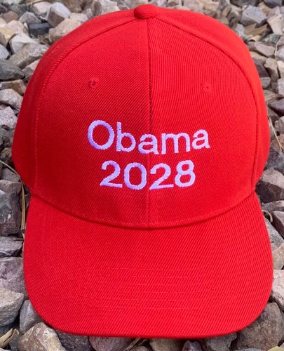 Mütze Obama 2028 Anti Donald Trump MAGA Parodie bestickt lustig Erwachsene USA - Bild 1 von 3
