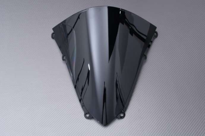 Bulle Kawasaki H2R de course en polycarbonate noir finition premium