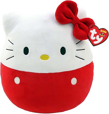 TY Squish-a-Boo Hello Kitty 14 Zoll rot 39327 Plüsch Sammlerstück