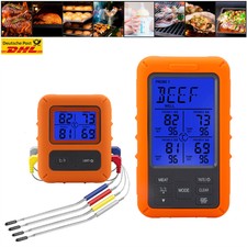 Digital Braten Thermometer Funk Grillthermome...