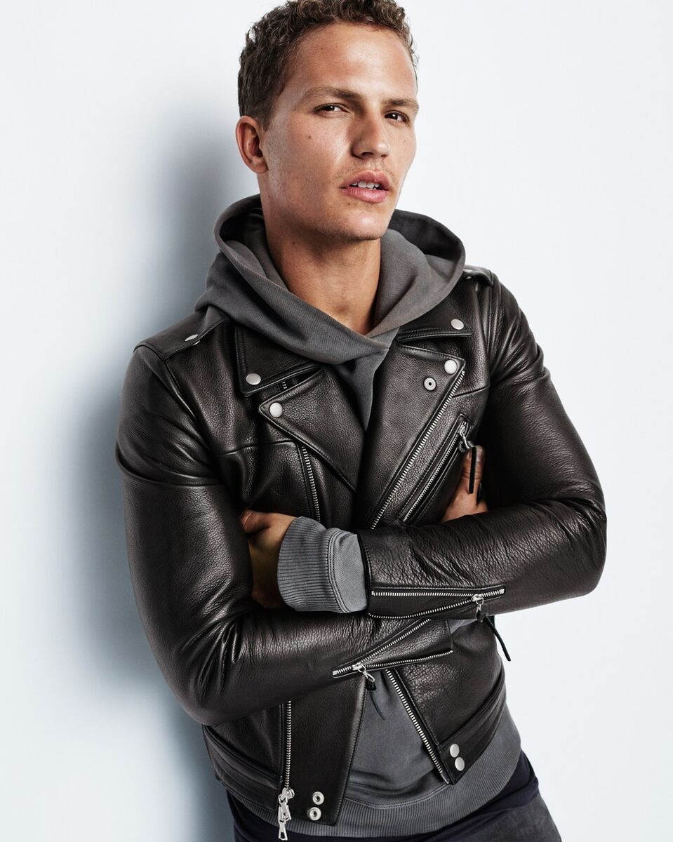 John Elliott Leather Rider Motorcycle Jacket Coat Small John Elliott Leather Rider Motorcycle Jacket Coat Small