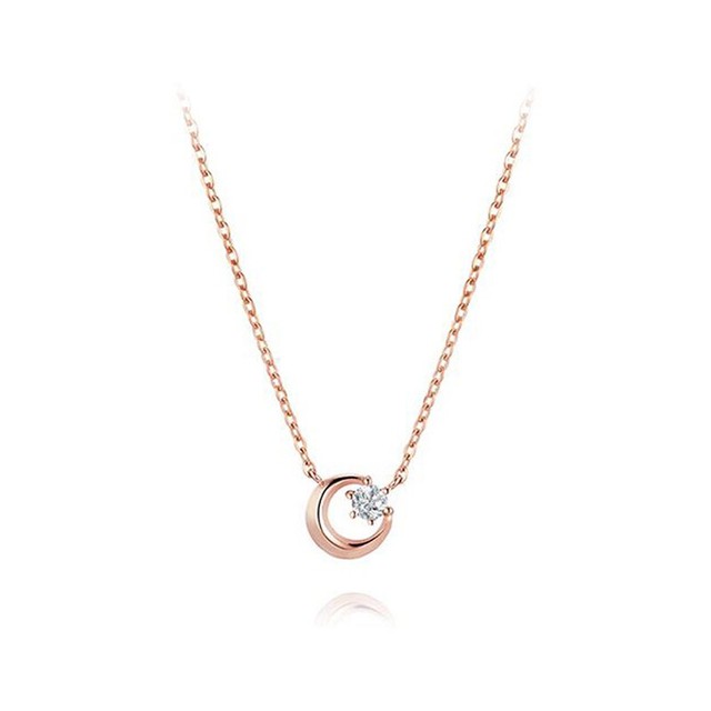 STONE HENGE 14k Rose Gold Necklace B8056 Womens Jewelry Anniversary Gift