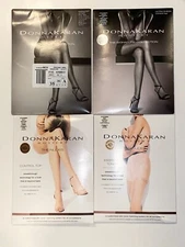 Lot of 4 Donna Karen NY Pantyhose Hosiery Size Small Control Top