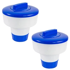 XtremepowerUS 3" Floating Tablet Chlorine Dispenser 3-lb Capacity (2-PACK Set)