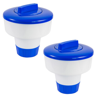XtremepowerUS 3'' Floating Tablet Chlorine Dispenser 3-lb Capacity (2-PACK Set)