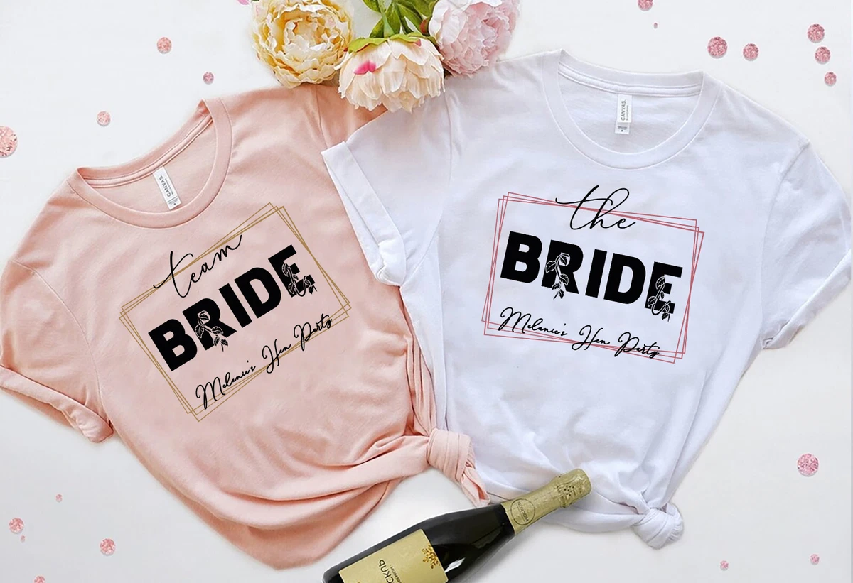 Bachelorette Party Shirts Custom Name Bridal Party Shirt Group