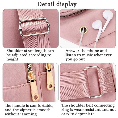 Weight Cross Body Chest Bag Shoulder Bag Small Sling Backpack Anti-theft Pouch - Picture 10 of 16
