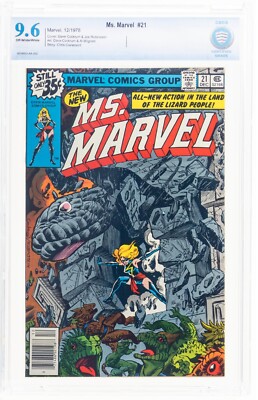 Ms. Marvel #21 CBCS 9.6 (Dec 1978) Chris Claremont Story, Lizard People  cgc