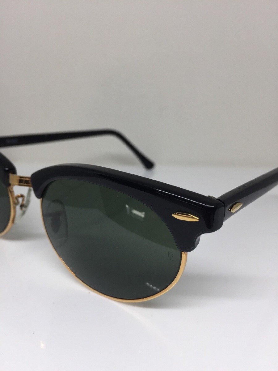 小物 Ray-Ban Bausch&Lomb CLUBMASTER Vintage Bausch & Lomb USA Ray-Ban Clubmaster Black and Gold