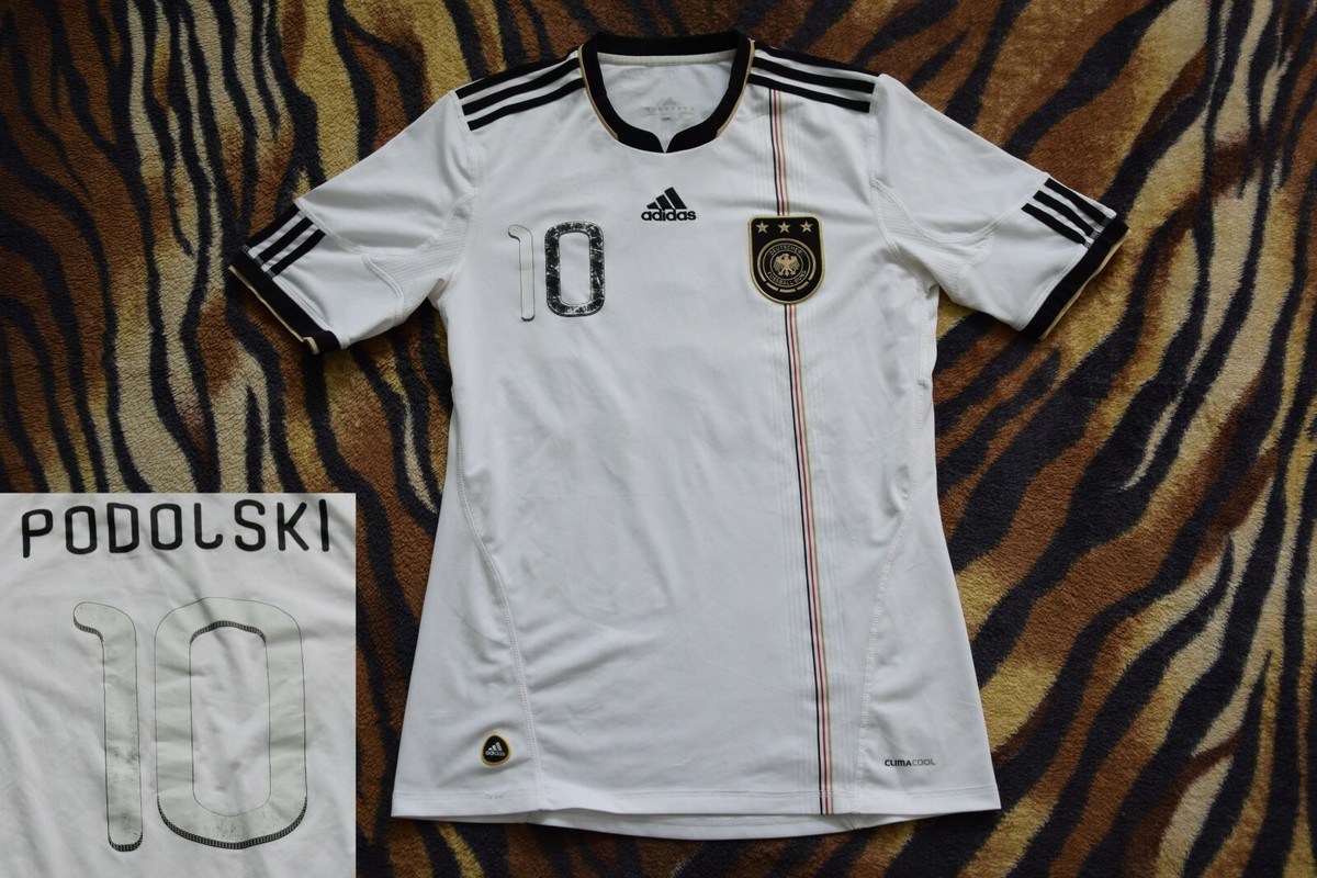 adidas PODOLSKI 20 ホワイトシャツ M Adidas Germany World Cup Podolski Home Jersey Size M | eBay