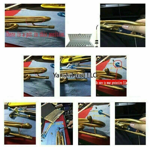 15 Egg Balls 3 CAPS w/ Hard Case 2024 NEW Trumpet Dent Repair Tool Kit Parts - Picture 3 of 5