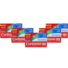 Cortizone 10 Maximum Strength Cream, 1% Hydrocortisone Anti-Itch 5PK-O.5 oz Each