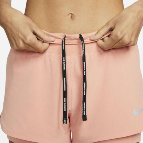 Nike Eclipse 2 en 1 3 pouces short pour femmes est un short de course 2 en 1 (Petit) - Photo 1 sur 5