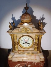 Antique FRENCH Victorian X Large Onyx Clock JAPY FRERES: ON SALE - NEW VIDEO!