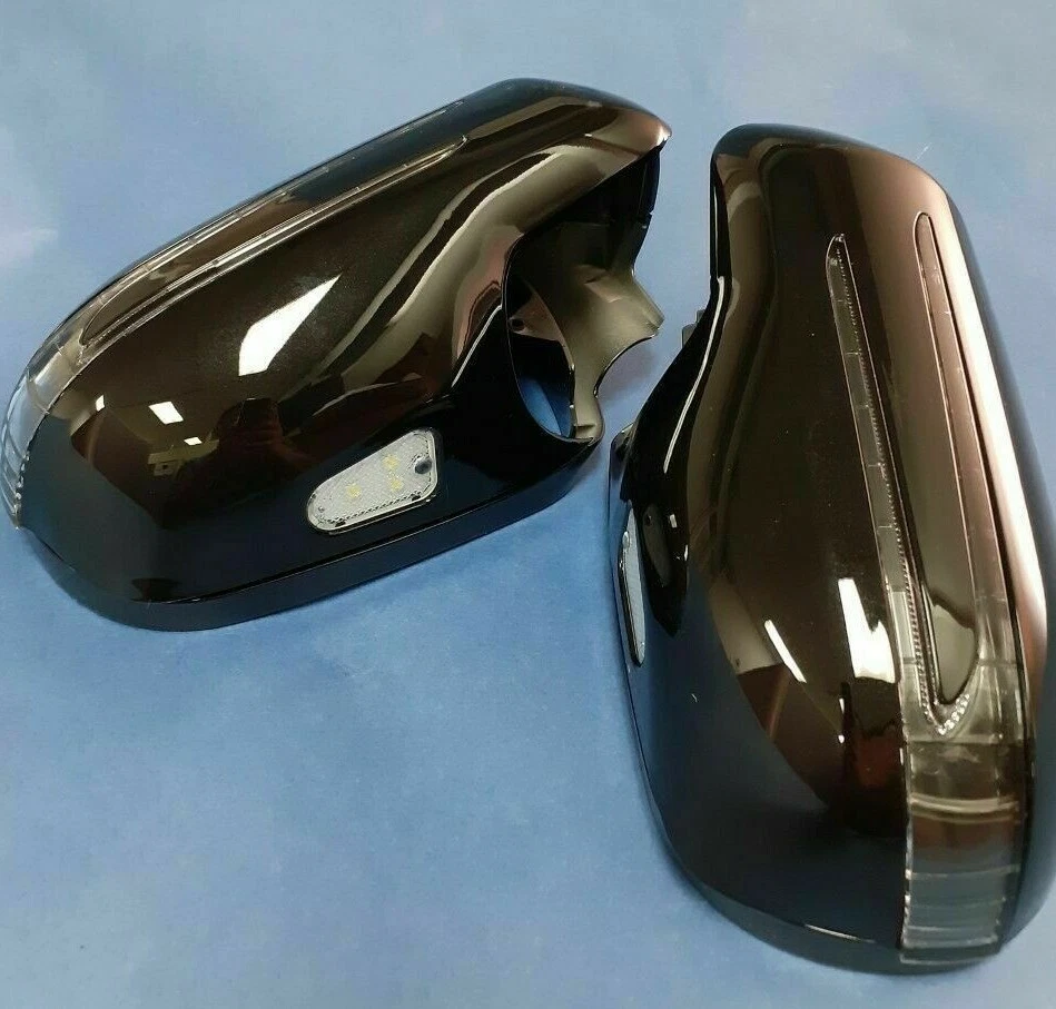 DOS CUBIERTAS DE ESPEJO RETROVISOR PUERTA LED NEGRO FLECHAS PARA MERCEDES BENZ R230 SL 2002-2005 Foto 4 de 4
