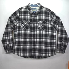 Tallwoods Flannel Shacket Mens XL Tartan Plaid Sherpa Lined Heavyweight Barn
