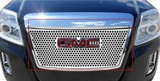 APS Upper SS Laser Cut Front Grill Insert W/Logo Cutout 10-15 Terrain