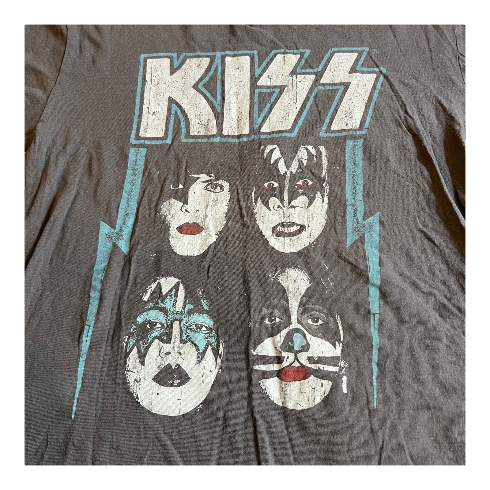 Kiss Rock and Roll Graphic T Shirt Mens Music Ban… - image 2