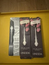 15 Pc Oneida DOVER Deluxe USA Cube 3 Place Settings 18/10 NEW In Plastic/ Boxes