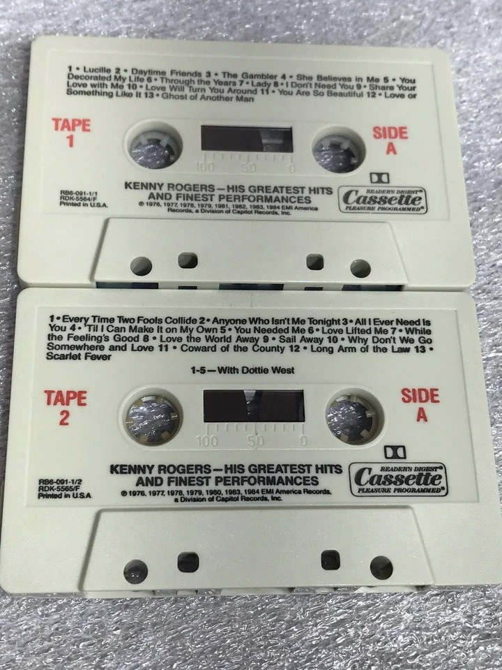 Lot of 6 DOLLY PARTON, KENNY ROGERS, COUNTRY NICE N EASY Readers Digest Tapes Foto 4 de 4
