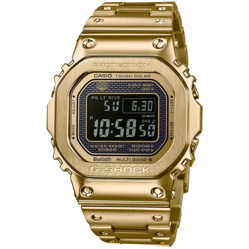 New Casio G-Shock GMWB5000GD-9 Bluetooth Radio Solar Square Gold Watch
