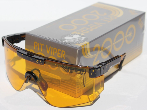 Gafas de sol/gafas de seguridad PIT VIPER The Crossfire negras/amarillas ANSI Z87+ NUEVAS - Imagen 7 de 9