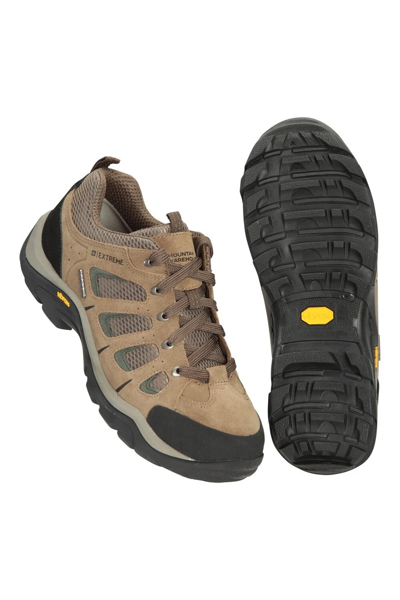 Mountain Warehouse Mens Field Waterproof Vibram Walking Shoes Hiking Trainers