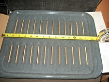 SOLD 3. (1 LEFT) Roasting Pan Black Porcelain Broiler Rack Oven  16.75 x 12.75