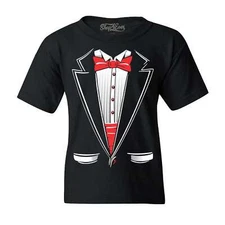 Classic Tuxedo Kids T-Shirt Costume Shirt