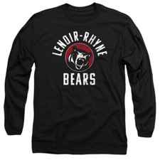 Lenoir-Rhyne University Adult Long Sleeve T-Shirt Bears Logo, Black, S-3XL
