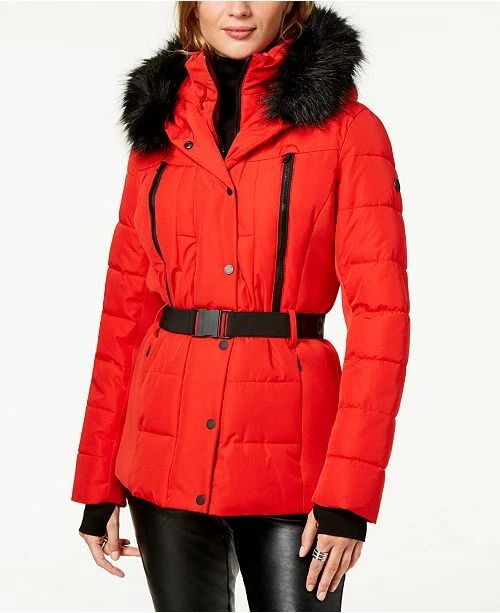Michael kors red coat deals