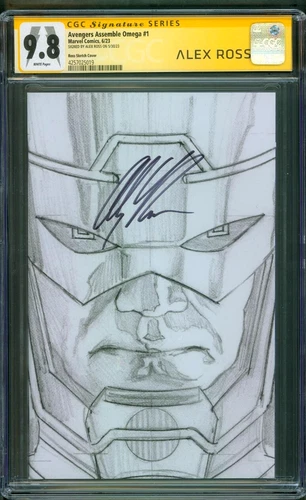 Avengers Assemble Omega 1 CGC SS 9.8 Ross Timeless 1:100 Sketch Virgin Variant