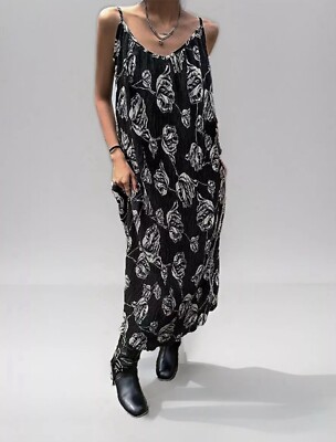 Damen Urban Arty schwarz Arty Basic Design einzigartig kantig Designer Sommerkleid 10 12
