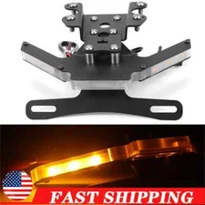 LED Turn Signal Light Tail Tidy License Plate Holder For YAMAHA YZF R7 2021-2024