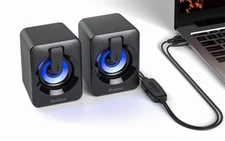 Computer Speaker USB Powered Mini Bluetooth Sound Desk RGB Lights Speaker