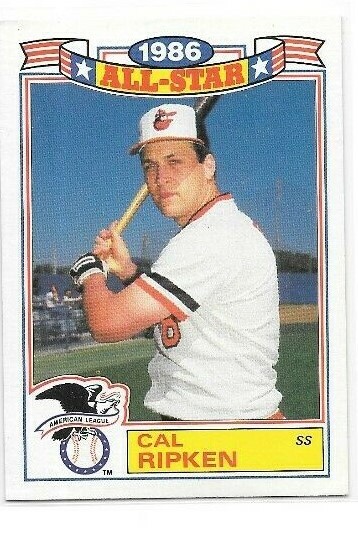 1987 Topps 1986 All-Star Commemorative Set Cal Ripken Jr. #16 NM