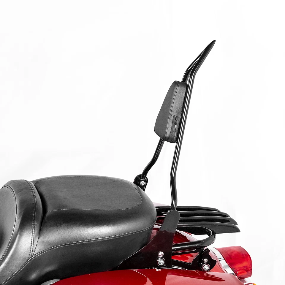 Mofun Respaldo Barra Sissy + Portaequipajes Stealth para Harley Touring Road Glide 09+ Foto 3 de 4