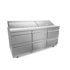 Fagor Refrigeration FST-72-18-D6-N 72" Sandwich / Salad Prep Table w/ 6 Drawe...