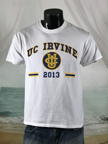 UC IRVINE 2013 Shirt Sz M White 100% Cotton UCI University California Anteaters - Picture 4 of 8