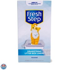 Drawstring Cat Litter Box Liners, Unscented Heavy Duty Kitty Litter Bags for ...